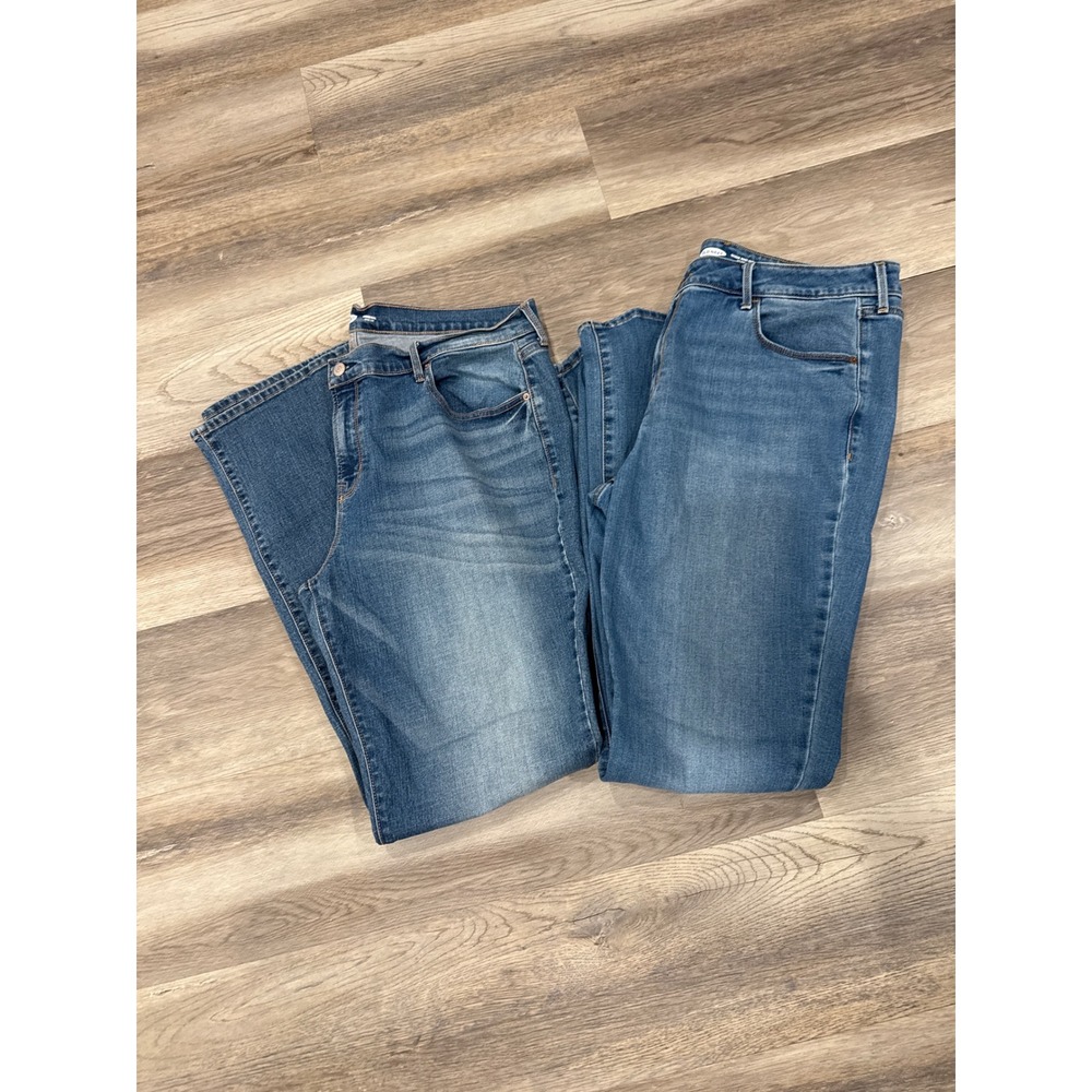 Old Navy Bootcut Jeans Bundle Size 16 Long Kicker Mid Rise Original Medium Wash
